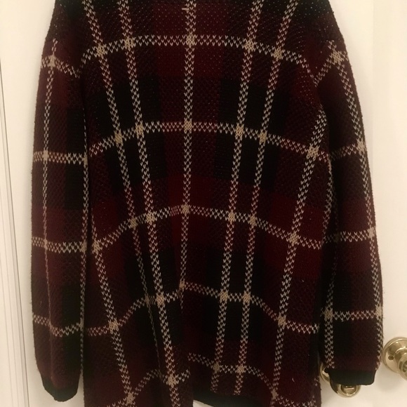 vintage black and red patterned cardigan - Picture 4 of 4